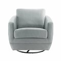 Second Story Home Gogh Swivel Chair  Dappled Gray 628-181-0105